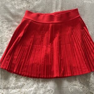 NWOT lululemon varsity high rise tennis skort- Red size 2